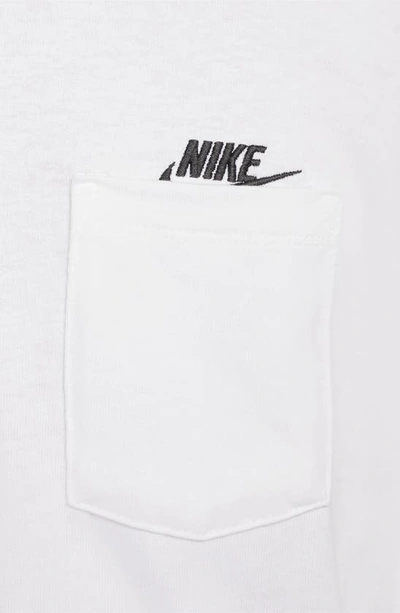 Shop Nike Long Sleeve Pocket T-shirt In White
