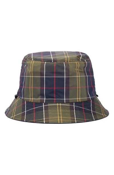 Shop Barbour X Maison Kitsuné Reversible Bucket Hat In Dark Navy