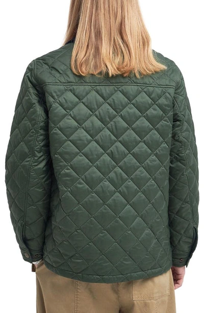 Shop Barbour X Maison Kitsuné Kenning Quilted Jacket In Green