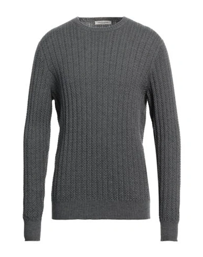 Shop La Fileria Man Sweater Steel Grey Size 46 Virgin Wool