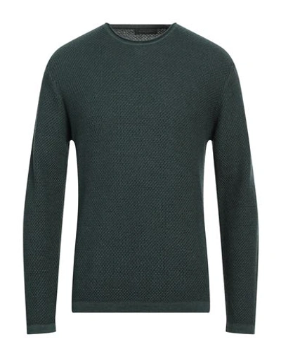 Shop Daniele Fiesoli Man Sweater Dark Green Size L Merino Wool