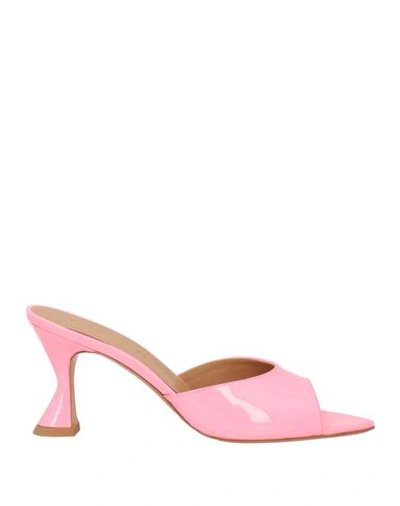 Shop Deimille Woman Sandals Pink Size 7 Soft Leather