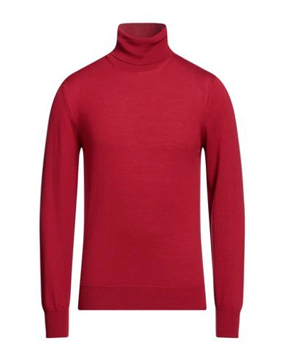 Shop Vneck Man Turtleneck Red Size 44 Merino Wool