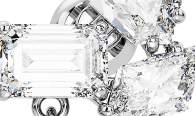Swarovski Mesmera Crystal-embellished Drop Earrings In Silver