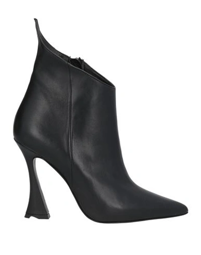 Marc Ellis Woman Ankle Boots Black Size 9 Soft Leather In Black