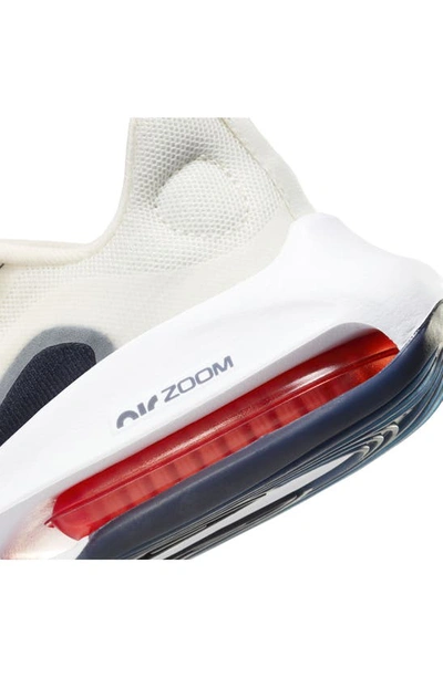 Shop Nike Kids' Air Zoom Arcadia 2 Running Shoe In Phantom/ Obsidian/ Crimson