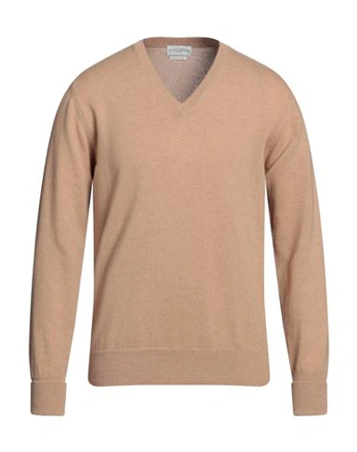 Shop Ballantyne Man Sweater Beige Size 42 Cashmere