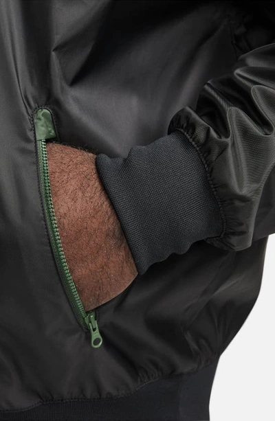 Shop Nike Sportswear Windrunner Jacket In Black/ Fir/ Lime Blast