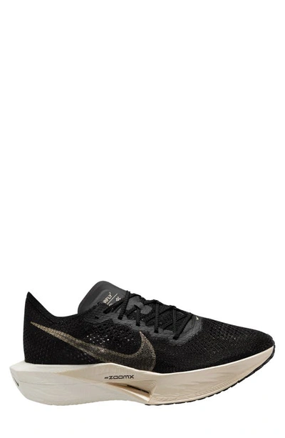 Shop Nike Vaporfly 3 Racing Shoe In Black/ Gold Grain/ Black