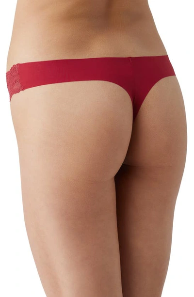 Shop B.tempt'd By Wacoal B.bare Thong In Haute Red
