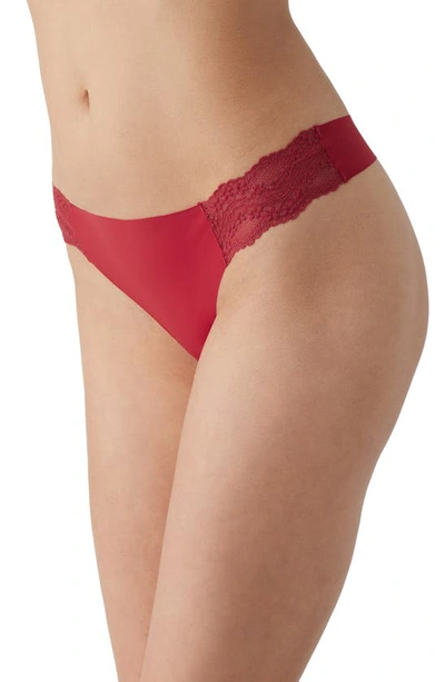 Shop B.tempt'd By Wacoal B.bare Thong In Haute Red