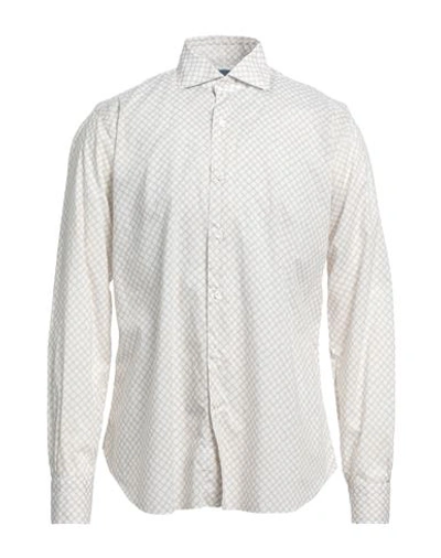 Shop Dandylife By Barba Man Shirt Beige Size 16 ½ Linen