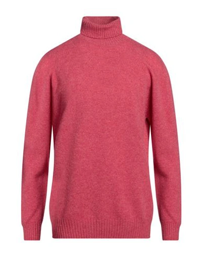 Shop Retois Man Turtleneck Pink Size Xxxl Merino Wool