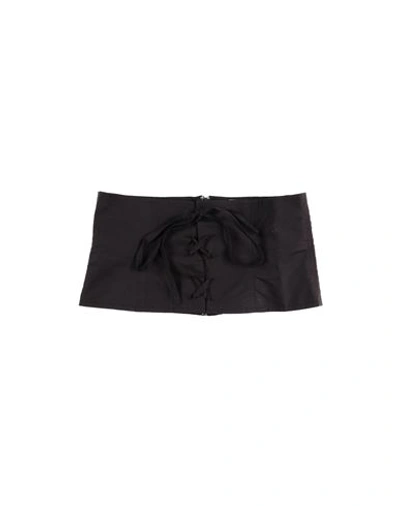 Nude Woman Belt Black Size 4 Cotton In Black
