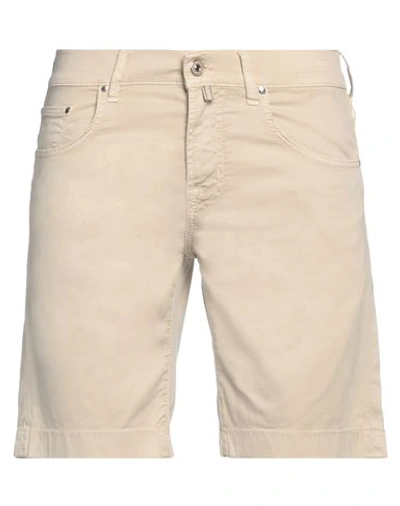 Shop Jacob Cohёn Man Shorts & Bermuda Shorts Beige Size 31 Cotton, Lyocell, Elastane