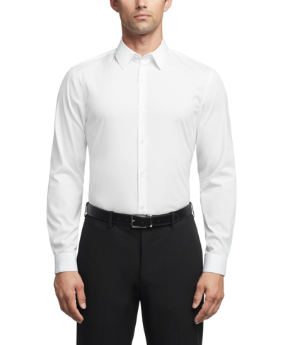Calvin Klein Men's Tech Poplin Button-down Shirt In White