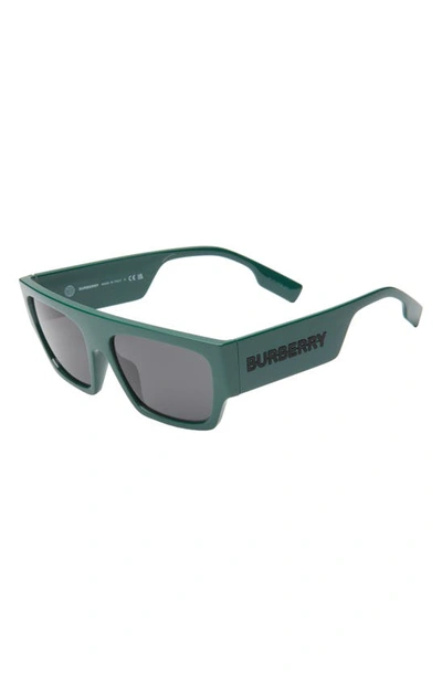 Shop Burberry Micah 58mm Square Sunglasses In Green
