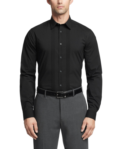 Shop Calvin Klein Men's Infinite Color Slim Fit Dress Shirt In Black