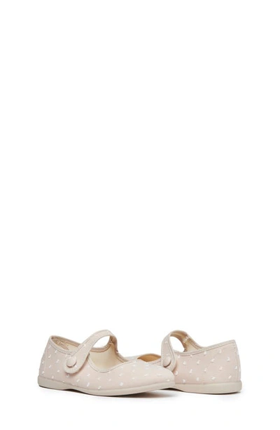 Shop Childrenchic Swiss Dot Canvas Mary Jane Sneaker In Camel