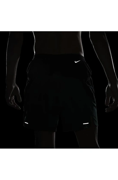 Shop Nike Dri-fit Trail Running Shorts In Deep Jungle/ Black/ Green
