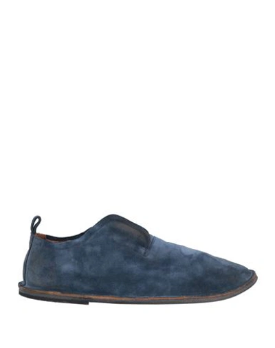 Shop Marsèll Man Loafers Slate Blue Size 10.5 Soft Leather