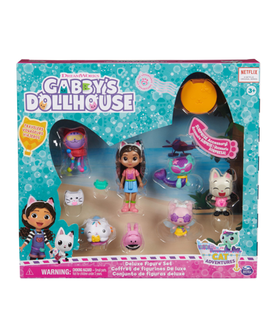 Shop Gabby's Dollhouse , Travel Themed Figure Set With A Gabby Doll, 5 Cat Toy Figures, Surprise Toys Dollhouse Accessories In Multi-color