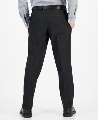 Shop Kenneth Cole Reaction Big Boys Slim Fit Stretch Dress Pants In Black