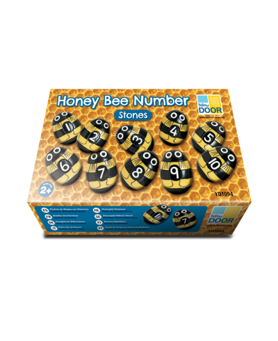 Yellow Door Honey Bee Number Stones, Set Of 20 In Multicolor