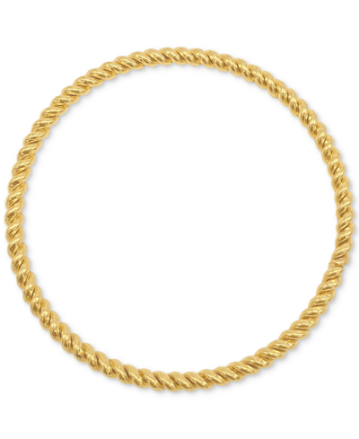 Shop Adornia 14k Gold-plated Rope-look Bangle Bracelet
