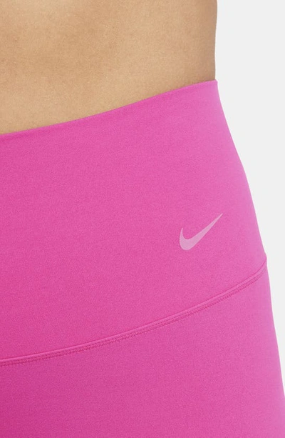 Shop Nike Zenvy Gentle Support High Waist 7/8 Leggings In Fireberry