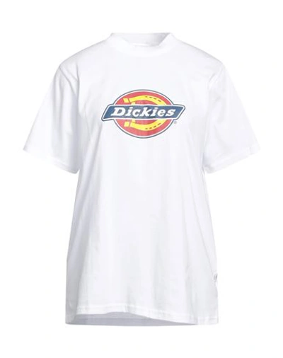 Shop Dickies Woman T-shirt White Size L Cotton