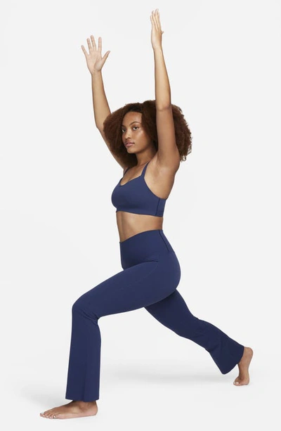 Shop Nike Yoga Dri-fit Luxe Pants In Midnight Navy