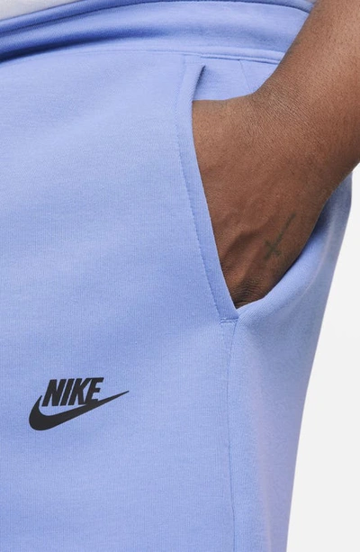 Shop Nike Tech Fleece Sweat Shorts In Polar/ Black