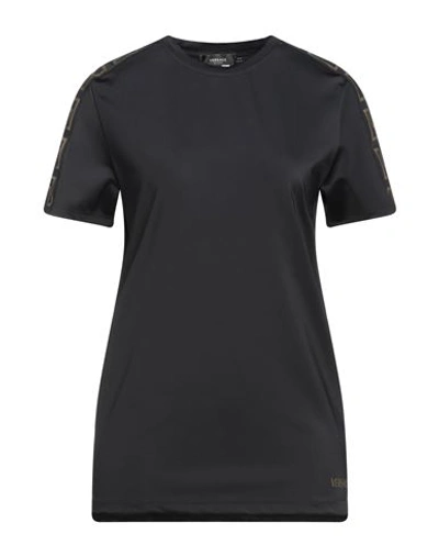 Shop Versace Woman T-shirt Black Size Xl Polyamide, Elastane
