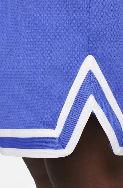 Shop Nike Kids' Dri-fit Dna B-ball Shorts In Blue Joy/ White