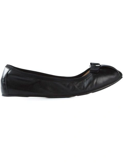 Shop Ferragamo Salvatore  My Joy Ballerina Shoes - Black