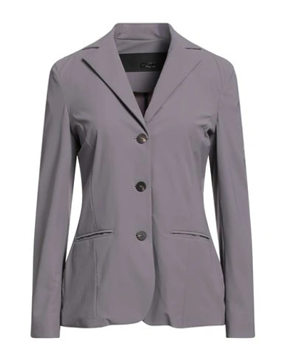 Shop Rrd Woman Blazer Lead Size 8 Polyamide, Elastane In Grey