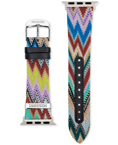 Shop Missoni Multicolor Zigzag Fabric Strap For Apple Watch 38/40/41mm