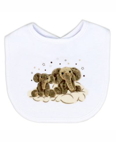 Shop Rock-a-bye Baby Boutique Baby Boys And Girls Dreamy Elephants Layette, 5 Piece Set In White And Brown