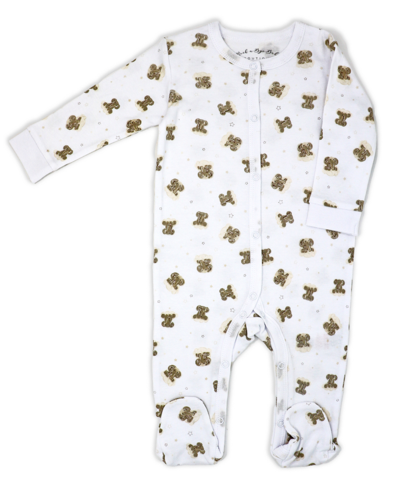 Shop Rock-a-bye Baby Boutique Baby Boys And Girls Dreamy Elephants Layette, 5 Piece Set In White And Brown