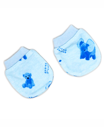 Rock-a-bye Baby Boutique Baby Boys Little Friends Layette, 6 Piece Set In Blue
