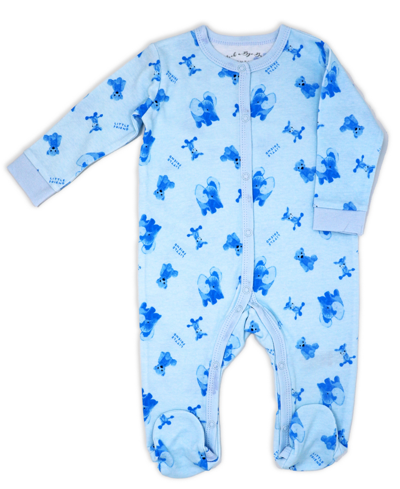 Shop Rock-a-bye Baby Boutique Baby Boys Little Friends Layette, 6 Piece Set In Blue