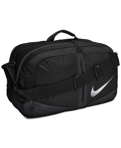 Shop Nike Duffel Bag In Black,silver