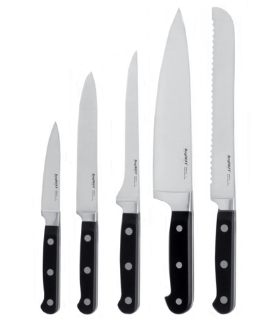 Shop Berghoff Contempo 5-pc. Cutlery Set In Black,silver