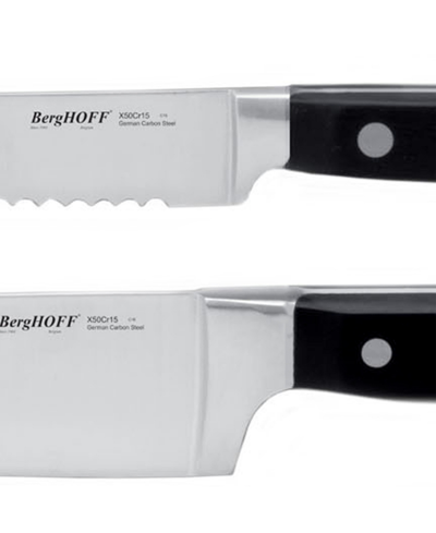Berghoff Contempo 5-pc. Cutlery Set In Black,silver