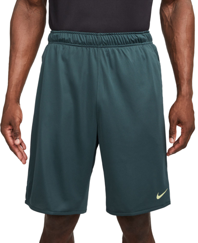 Shop Nike Men's Totality Dri-fit Unlined Versatile 9" Shorts In Deep Jungle,black