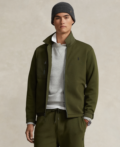 Polo Ralph Lauren Men's Double-knit Jacket In Company Olive | ModeSens