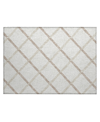D Style York Washable Yo1 1'8" X 2'6" Area Rug In Ivory