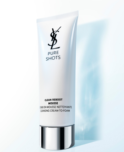 Shop Saint Laurent Pure Shots Clean Reboot Mousse Cleanser In No Color