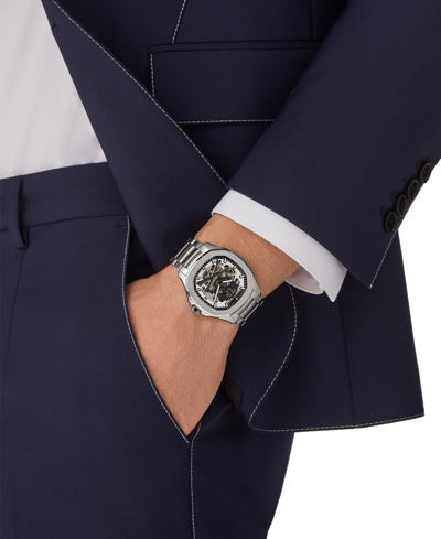 Shop Philipp Plein Men's Automatic Skeleton Spectre Stainless Steel Bracelet Watch 42mm